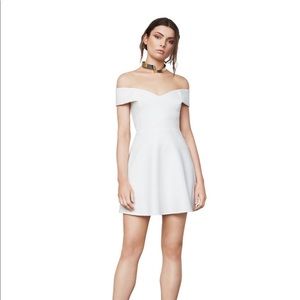 BCBG White Off-The-Shoulder Dress NWT